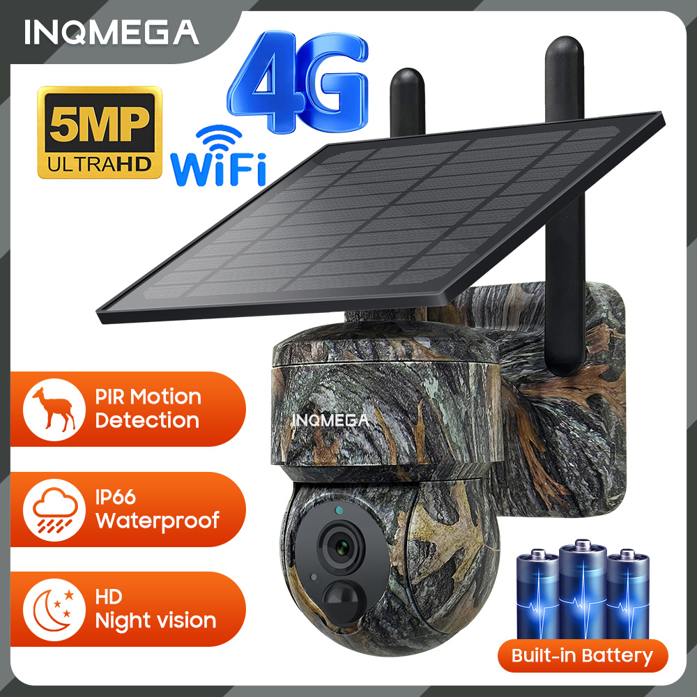 Garden Camera - INQMEGA 5MP 4G / WIFI 태양열