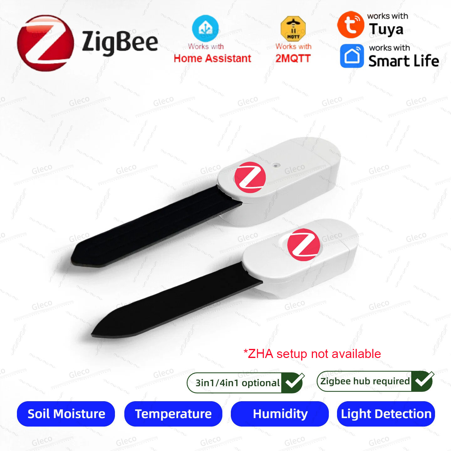 Plant Monitor - Zigbee 토양 수분 센서 미터 온도