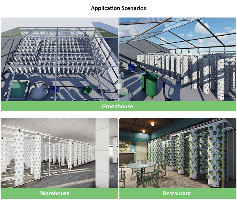스마트 행잉 컬럼 수경 재배 회전 타워 성장 타워 농업 - Hydroponic Tower 리뷰 및 가격