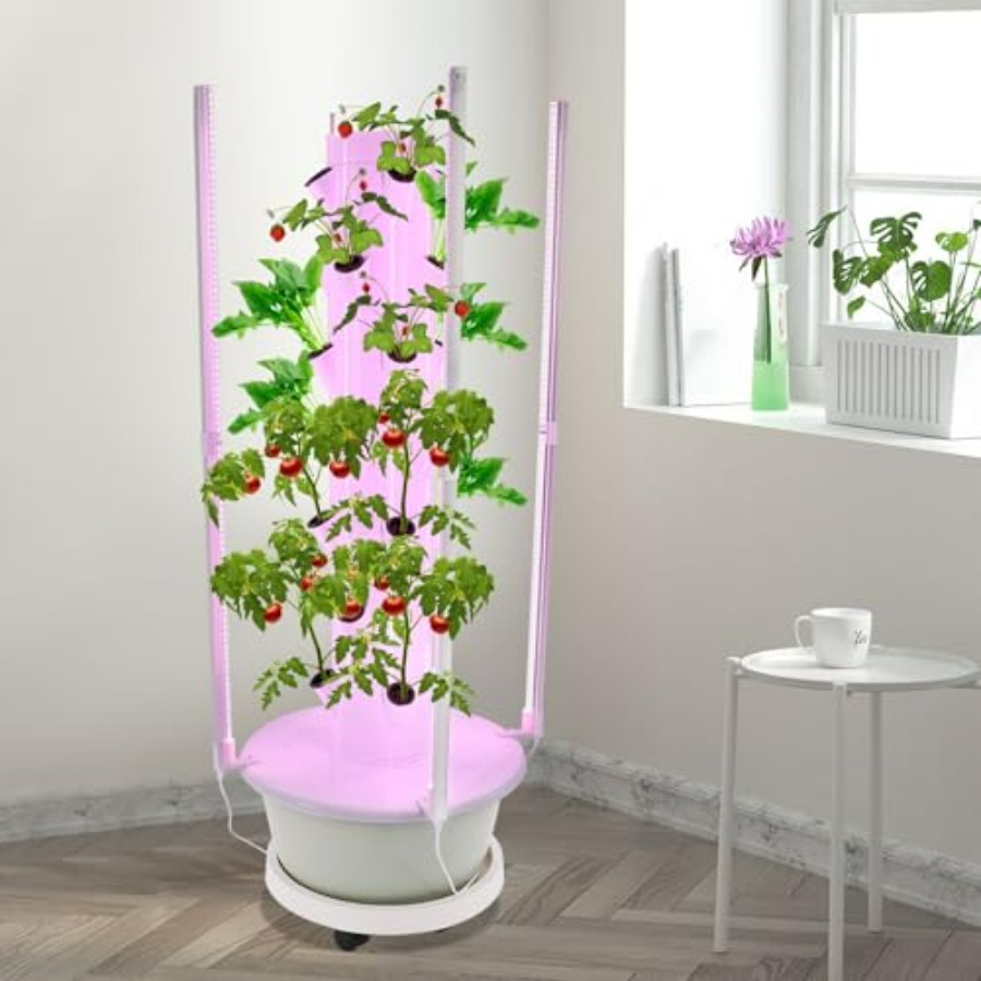 실내/실외 정원 농장 및 학교용 수경재배 타워: LED - Hydroponic Tower 리뷰 및 가격